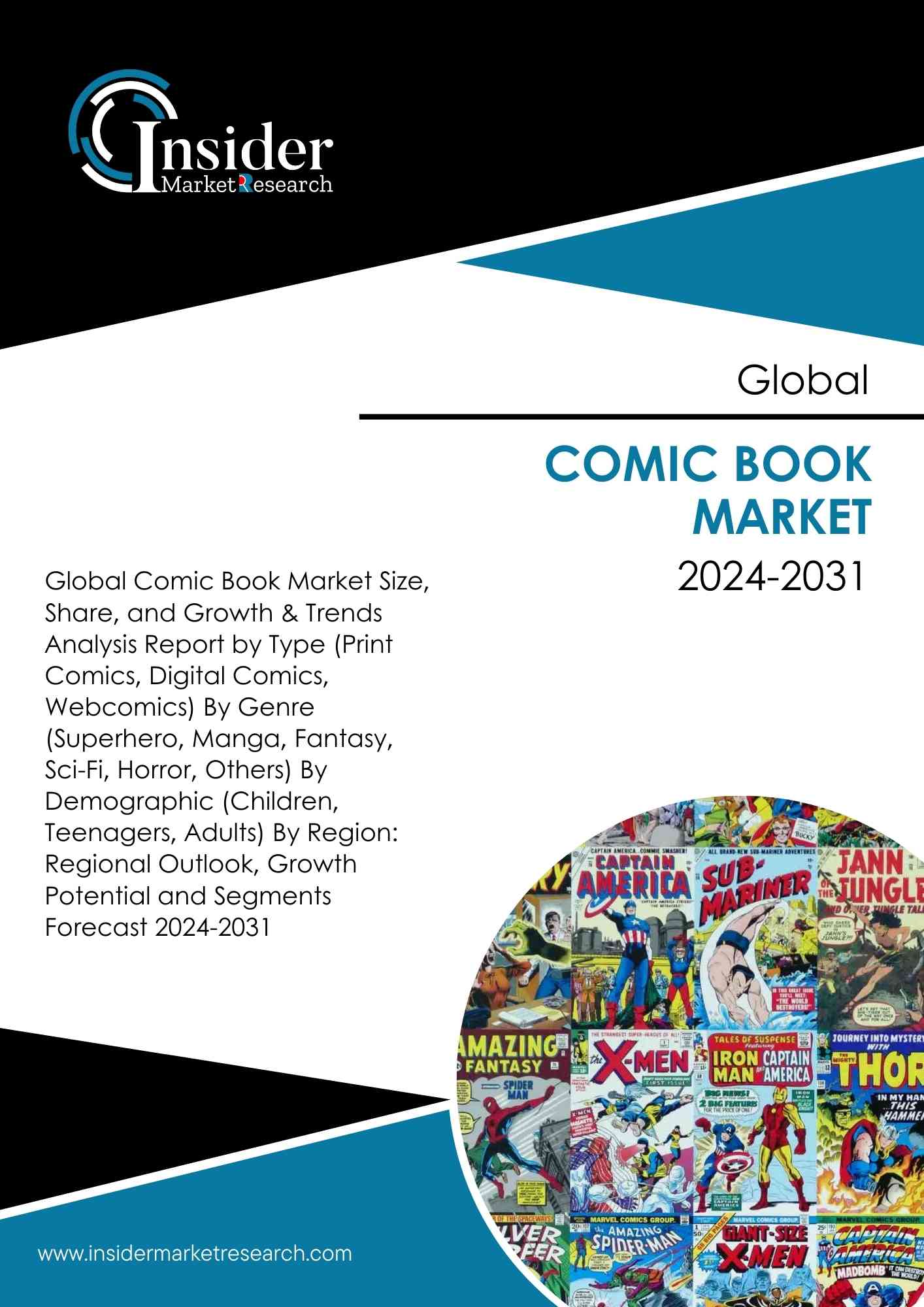 Comic Book Market Size, Share, Growth and Forecast to 2031 | Insider Market Research