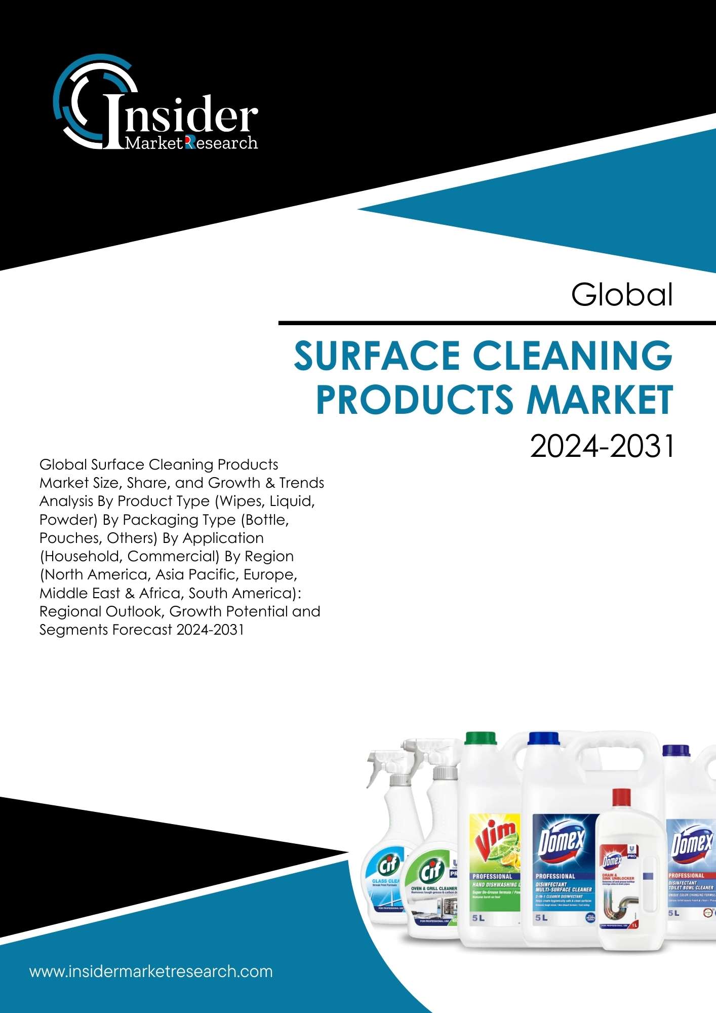 Surface Cleaning Products Market Global Size, Share, Growth and Forecast to 2031 | Insider Market Research